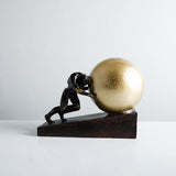 Sisyphus Figure Sculpture