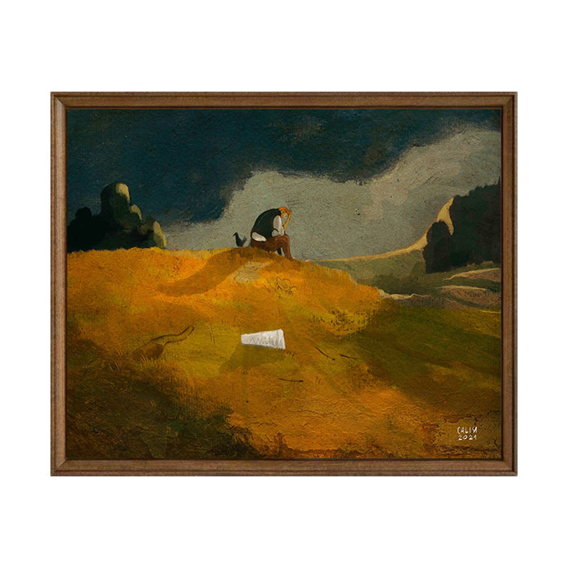 Thinker on the Mountain Oil painting