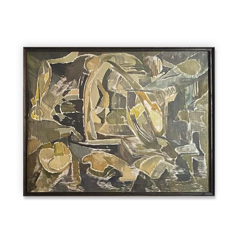 Vintage Abstract Oil Painting