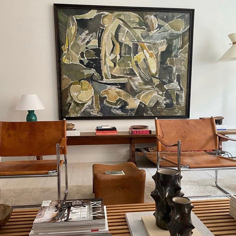 Vintage Abstract Oil Painting