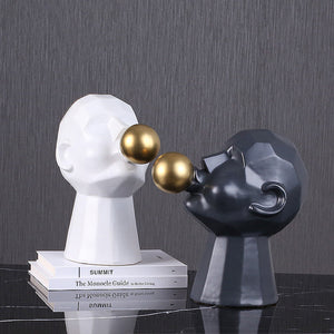 Ceramic Blow-up Figure Ornaments - HOUSYE