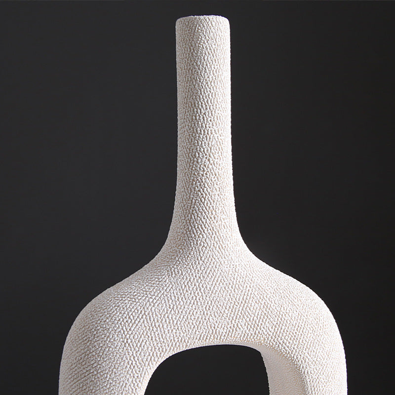 Minimalist Ceramic Granular Vase - HOUSYE