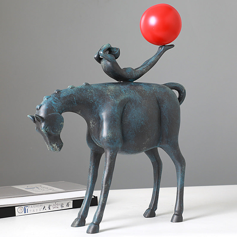 Modern Horse Riding Sculpture - HOUSYE