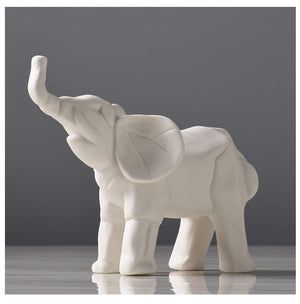 Elephant Rhinoceros Animal Sculpture - HOUSYE