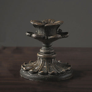 Vintage Resin Bronze Candle Holder - HOUSYE