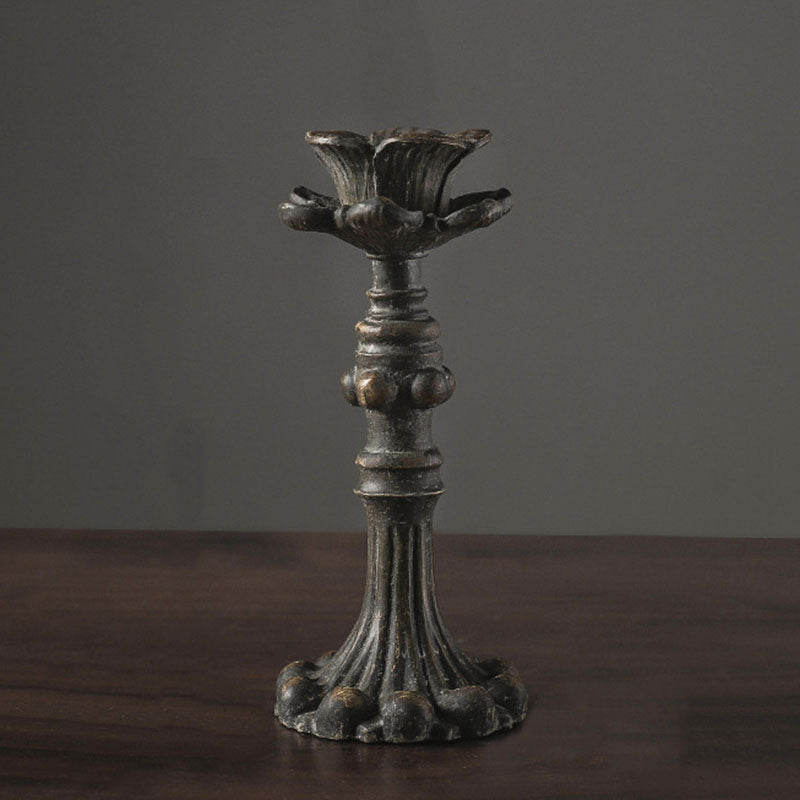 Vintage Resin Bronze Candle Holder - HOUSYE