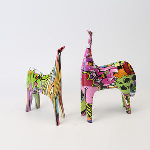 Abstract Colorful Animals Sculpture - A Set - HOUSYE