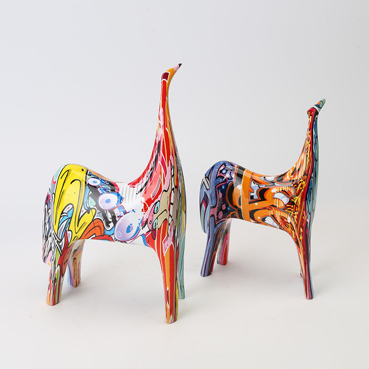 Abstract Colorful Animals Sculpture - A Set - HOUSYE