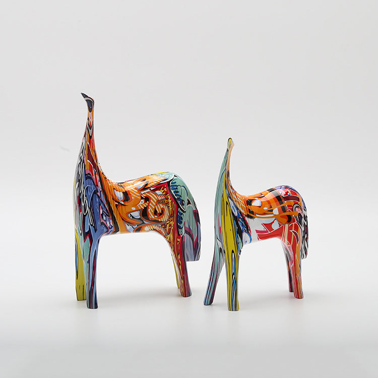 Abstract Colorful Animals Sculpture - A Set - HOUSYE