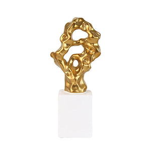 Simple Abstract Golden Ceramic Artware - HOUSYE