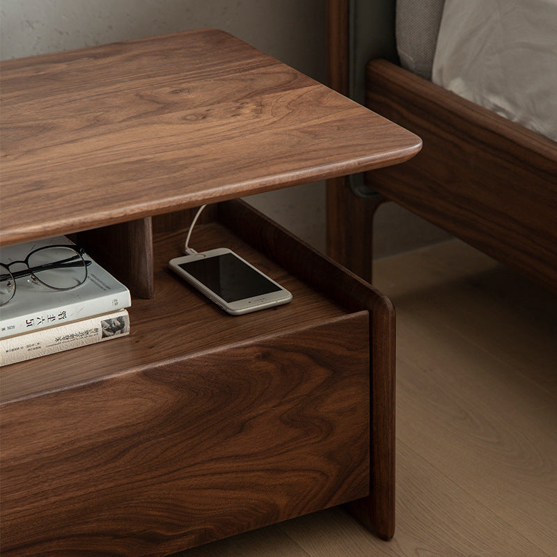 Multifunctional Nightstand With Drawer - HOUSYE