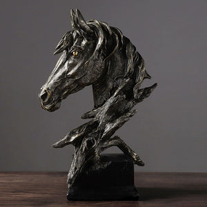 Contracted Resin Horse Sculpture - HOUSYE