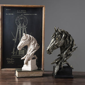 Contracted Resin Horse Sculpture - HOUSYE