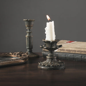 Vintage Resin Bronze Candle Holder - HOUSYE