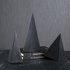 Simple Black Ceramic 3d Triangle - HOUSYE