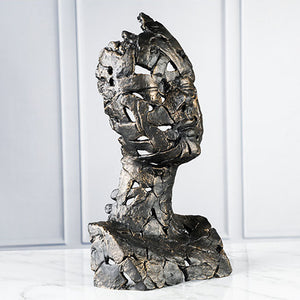 Modern Iron Head Carved Sculpture - HOUSYE