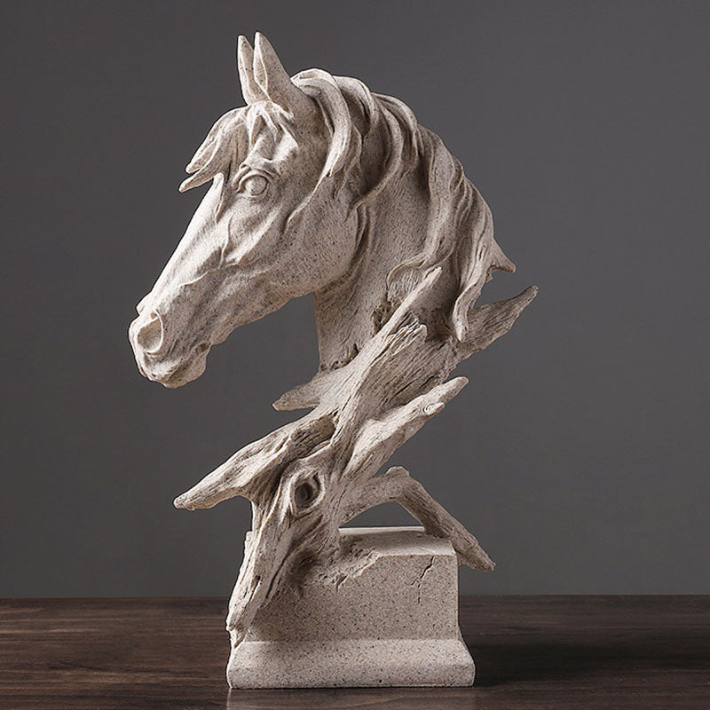 Contracted Resin Horse Sculpture - HOUSYE