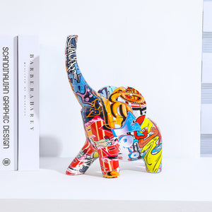 Colorful Small Elephant Sculpture - HOUSYE