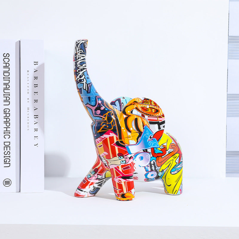 Colorful Small Elephant Sculpture - HOUSYE