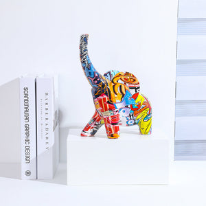 Colorful Small Elephant Sculpture - HOUSYE