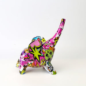 Colorful Small Elephant Sculpture - HOUSYE