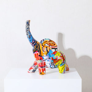 Colorful Small Elephant Sculpture - HOUSYE