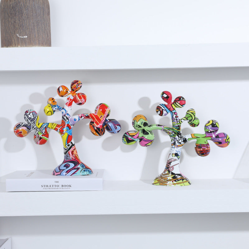 Colorful Tree Resin Sculpture - HOUSYE