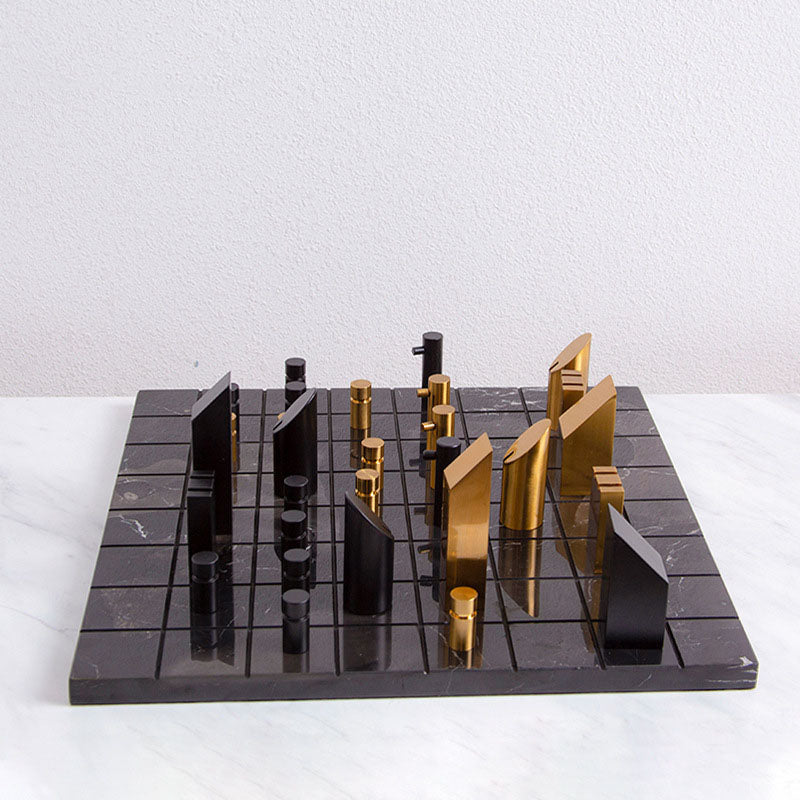 Modern Marble Metal Chess Art Crafts - HOUSYE