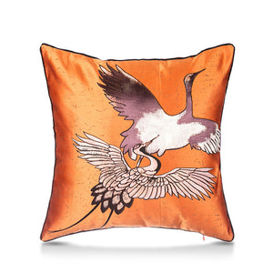 Crane Square Pillow Cover - HOUSYE