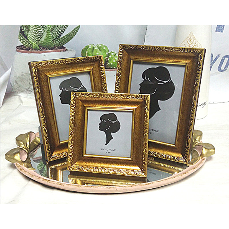 Gold Retro Resin Photo Frame - HOUSYE