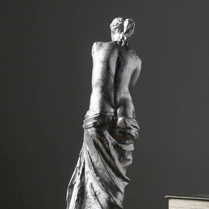 Vintage Silver Venus Resin Sculpture - HOUSYE