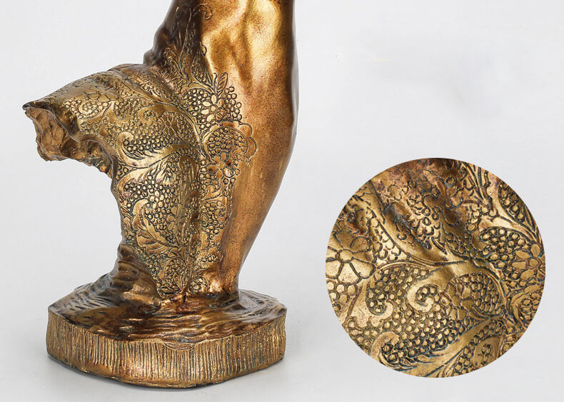 Golden Deer Head Sculpture Candle Holder - HOUSYE