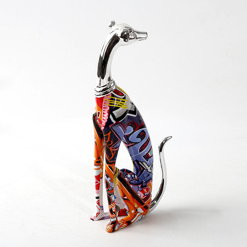 Dobermann Colorful Plating Sculpture - HOUSYE