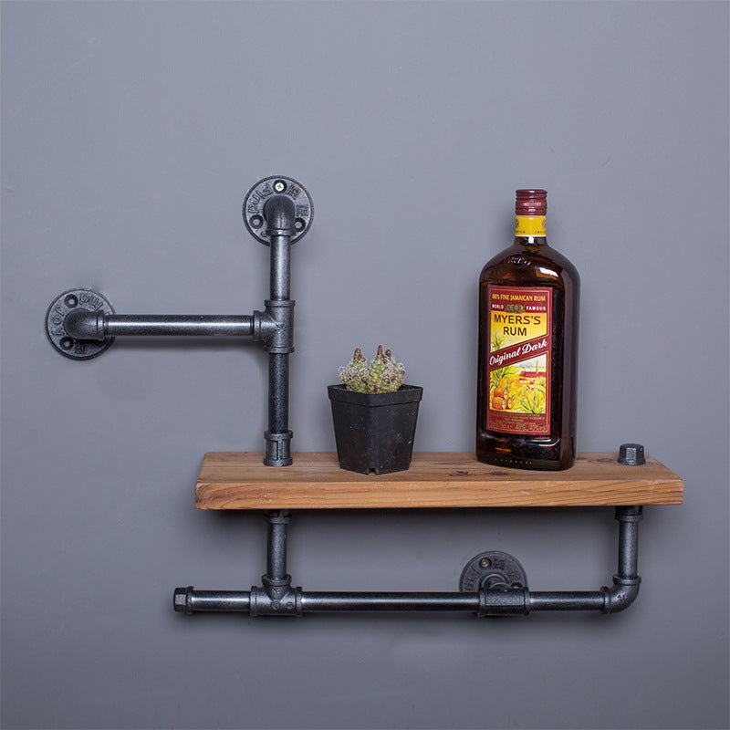 Solid Wood Clapboard Water Pipe Bookshelf - HOUSYE