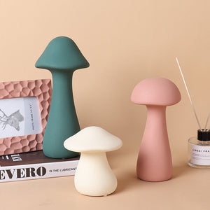 Morandi Ceramic Mushroom Ornaments - HOUSYE