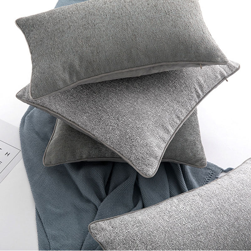 Gray Square Pillow Cover - HOUSYE