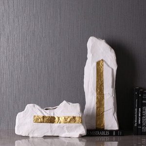 Simple Ceramic Mountain Stone Creative Vase - HOUSYE