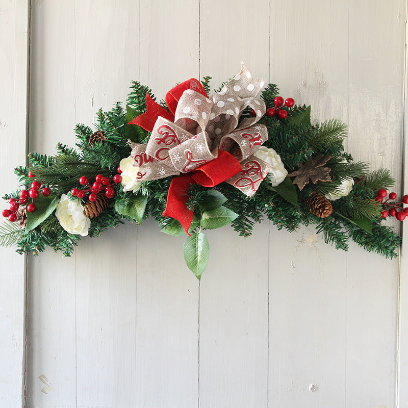 Horn Glowing Rattan Christmas Wreath - HOUSYE