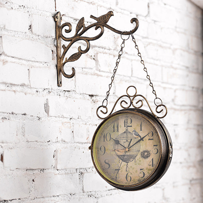 Retro Two-sided Wall Clock - HOUSYE