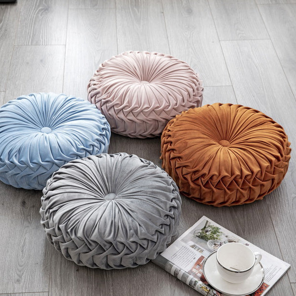 Craft Of Weaving Round Pillow - HOUSYE