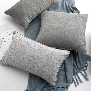 Gray Square Pillow Cover - HOUSYE