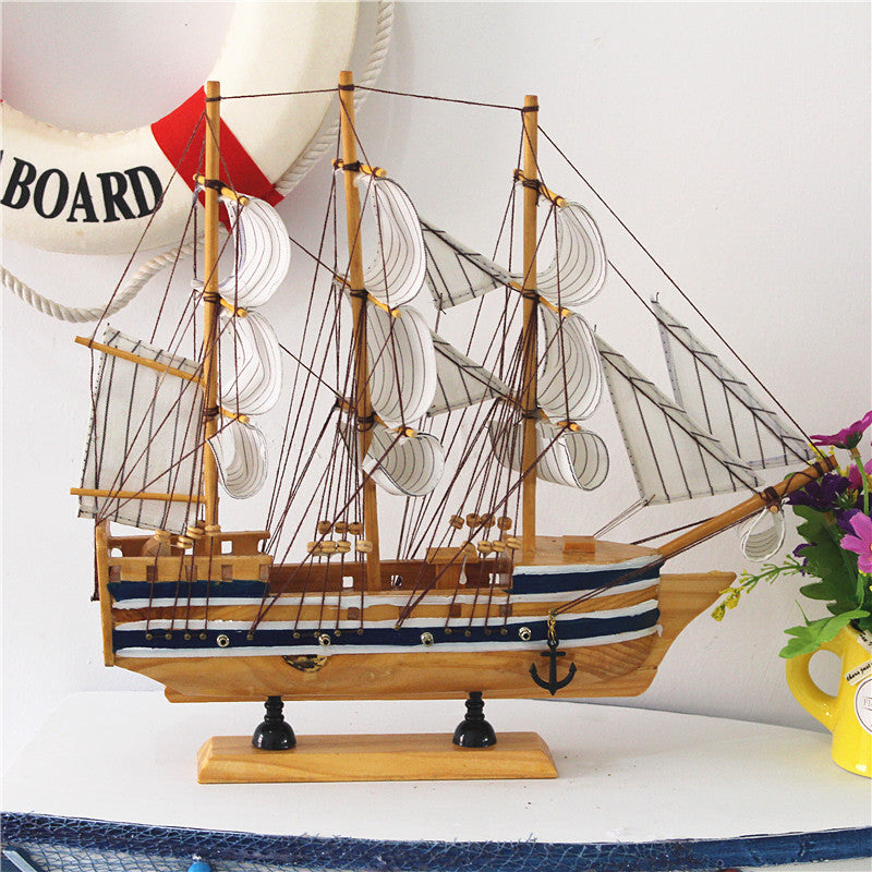 Wooden Sailboat Model - HOUSYE