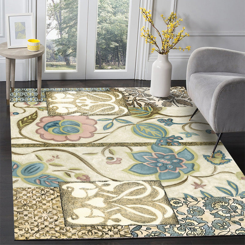 Rectangular Rugs With Flowers and Birds - HOUSYE