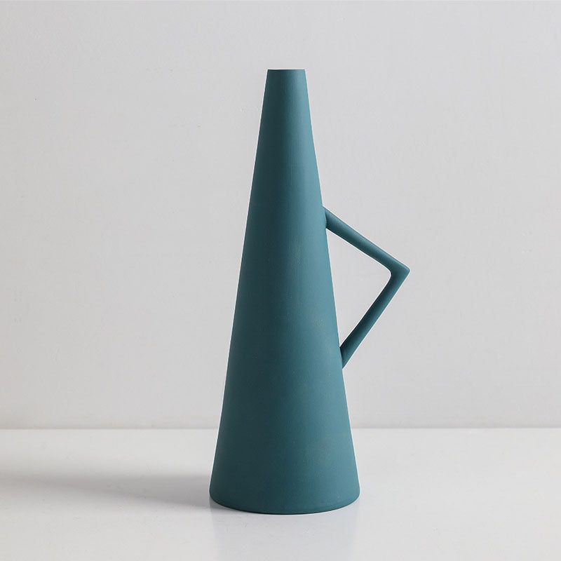 Geometric Model Ceramic Vase - HOUSYE