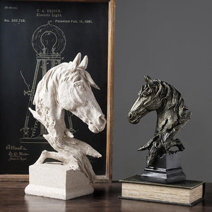 Contracted Resin Horse Sculpture - HOUSYE