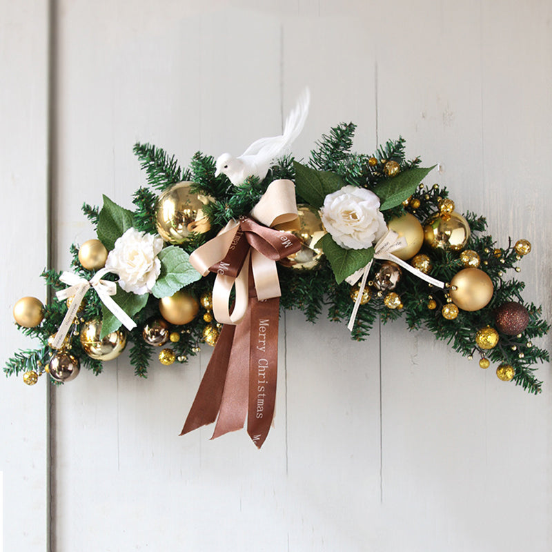 Christmas Ball with Ribbon and Rattan - HOUSYE