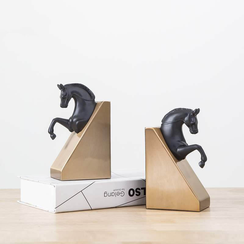 Horse Sculpture Bookends Set - HOUSYE