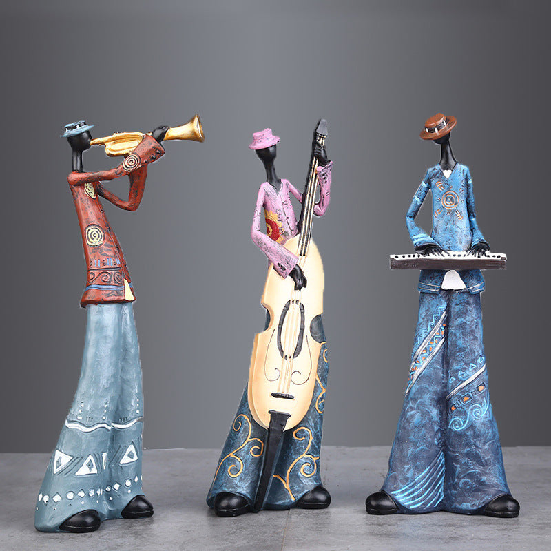 Music Character Sculpture Bar Decor - HOUSYE