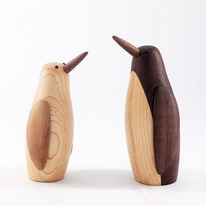 Wooden Penguin Sculptue Decor Object - HOUSYE