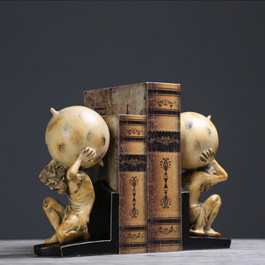 Hercules Sculpture Bookends - HOUSYE